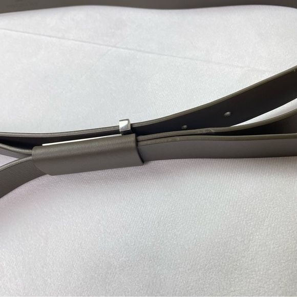 BALENCIAGA Designer Authentic Genuine Leather Olive Women’s Belt Size 100 - Picture 15 of 15